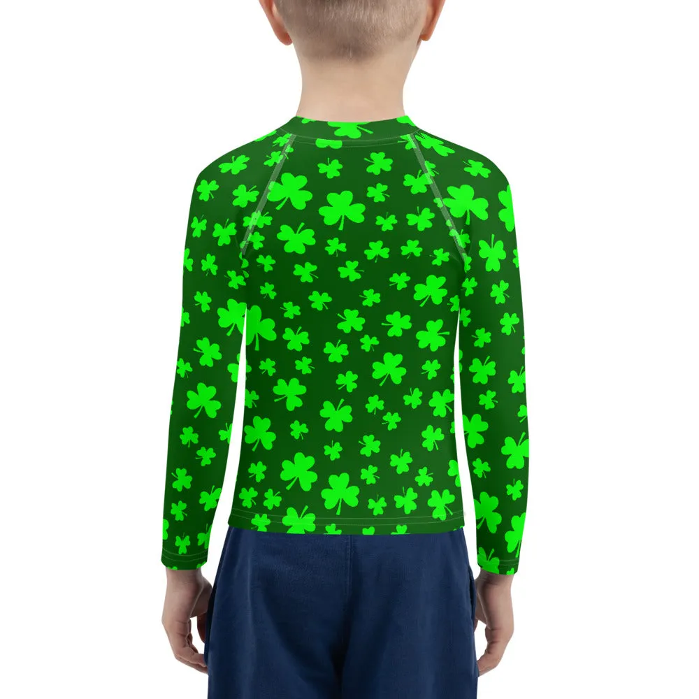 Shamrocks Print Kids' Rash Guard