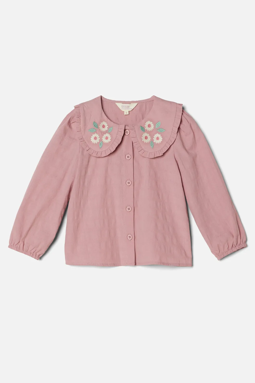 Kids Dress with Swirly Daisy Pattern