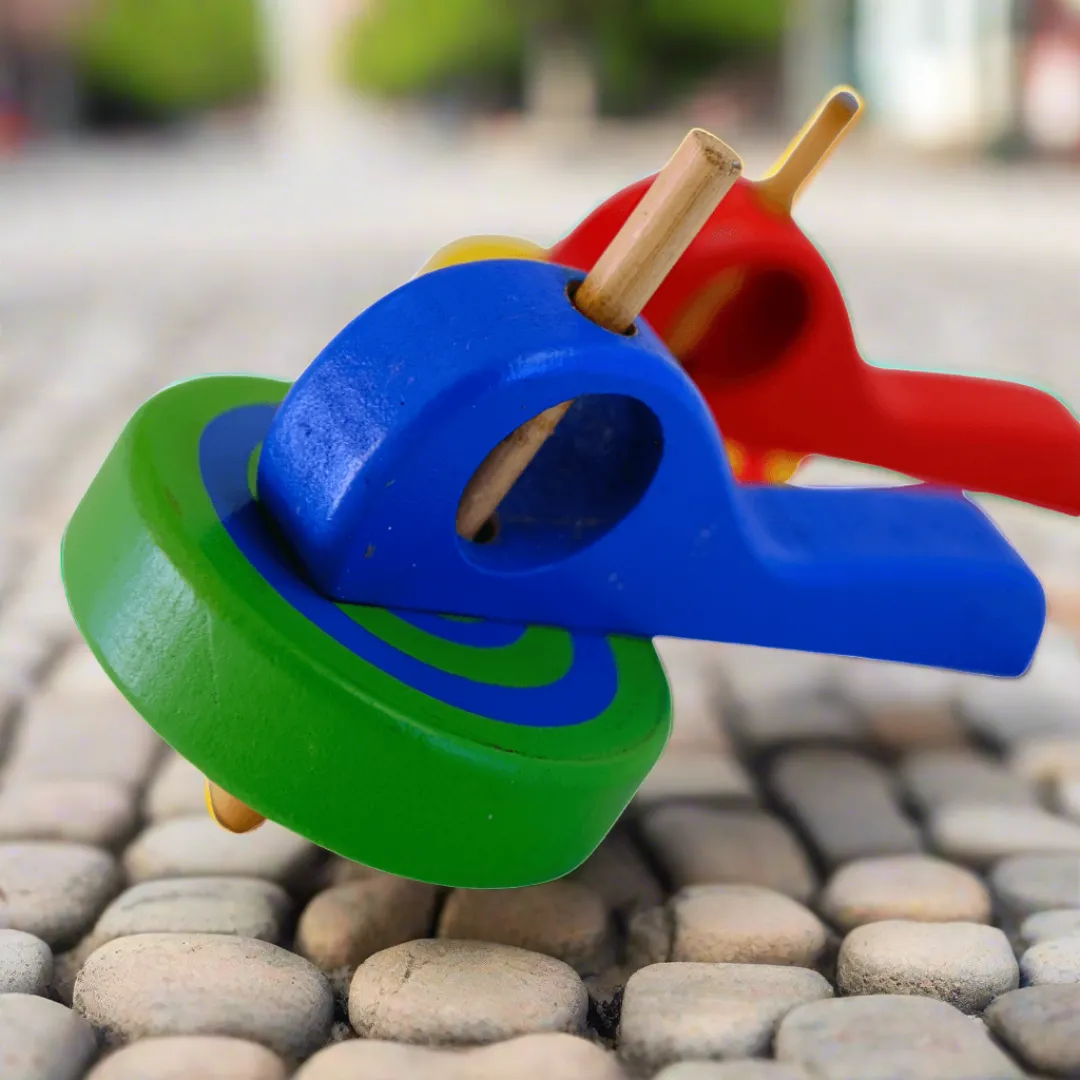 Wooden Spinning Tops