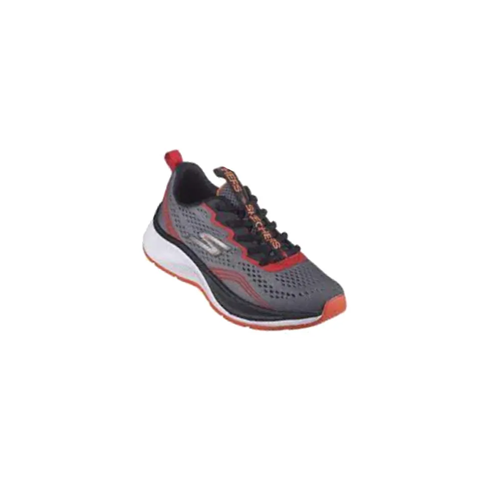 SKECHERS ELITE SPORT CHARCOAL/RED - KIDS