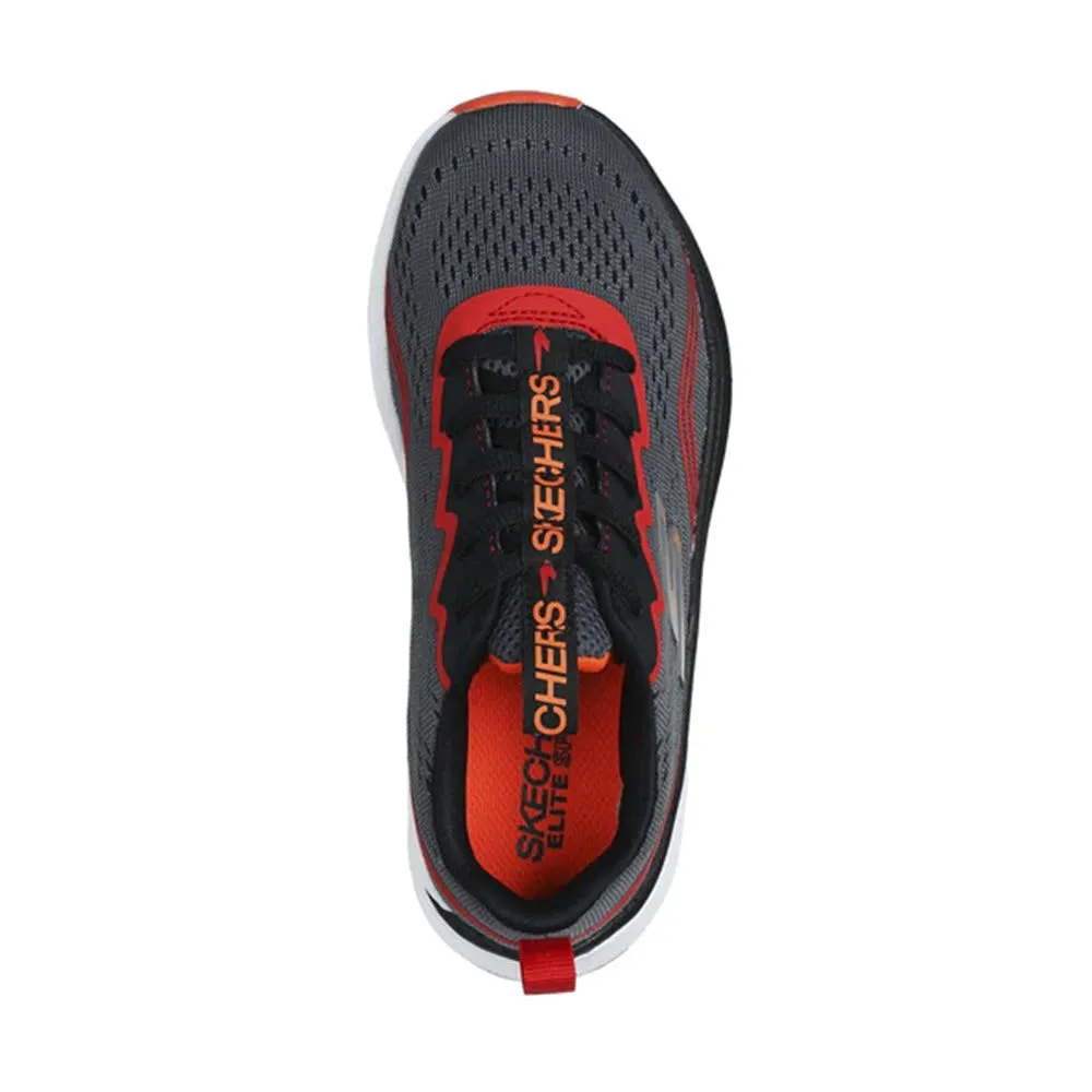 SKECHERS ELITE SPORT CHARCOAL/RED - KIDS