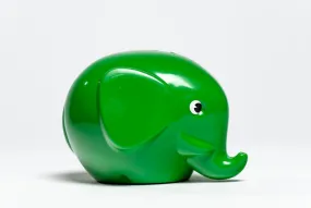 Small Green Elephant Coin Bank