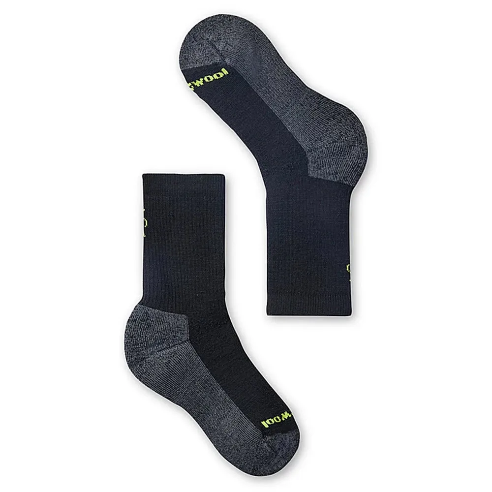 SMARTWOOL HIKE FULL CUSHION CREW SOCKS BLACK - KIDS