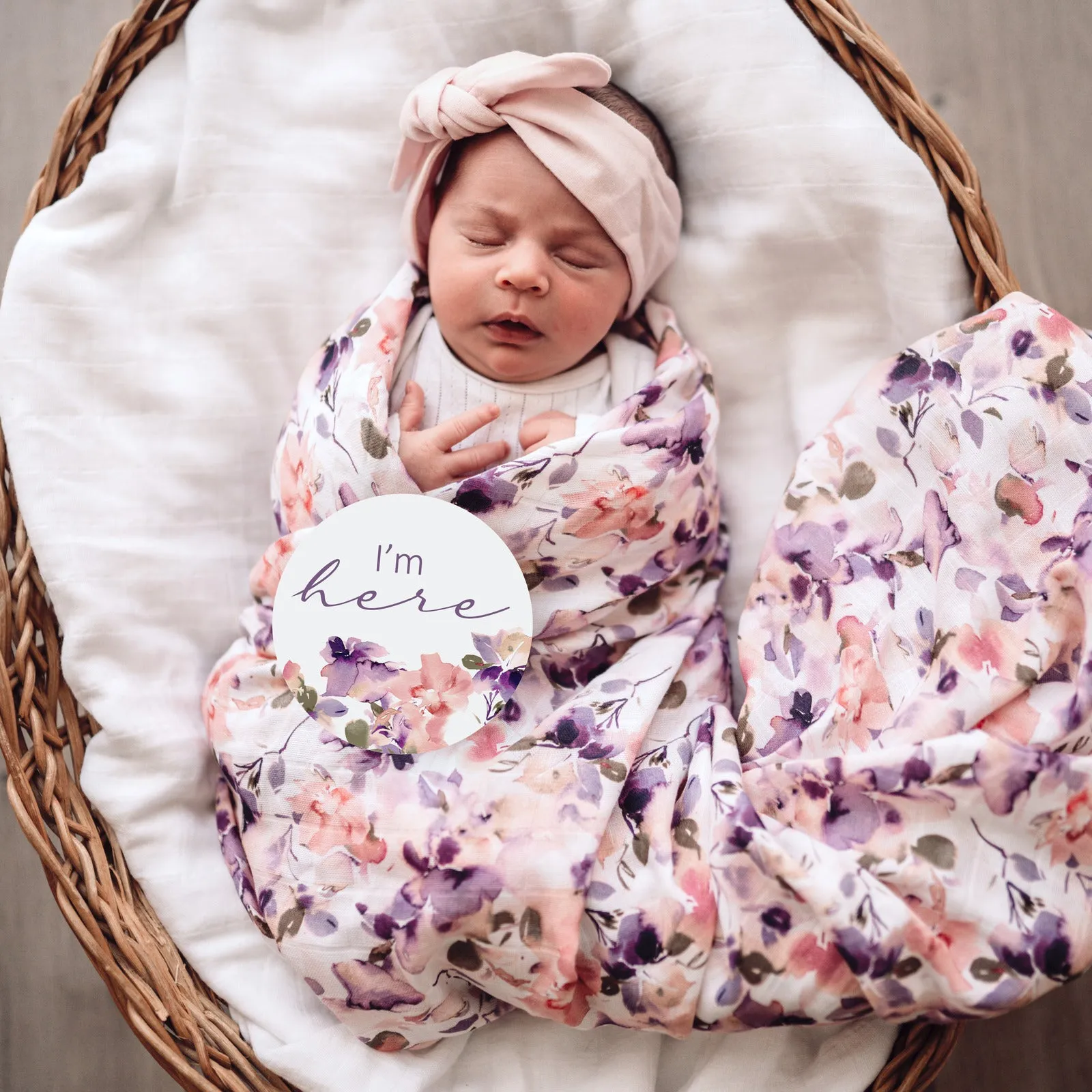 Snuggle Hunny Kids - Blushing Beauty Organic Muslin Wrap