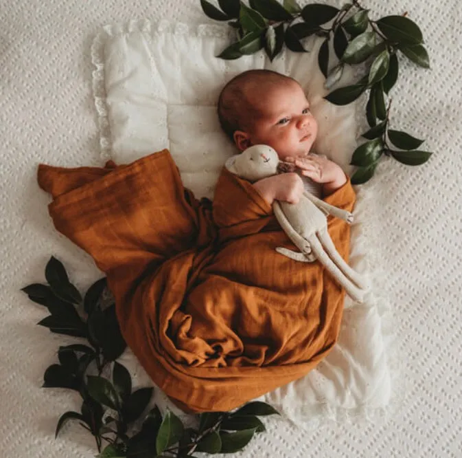 Snuggle Hunny Kids - Bronze Organic Muslin Wrap