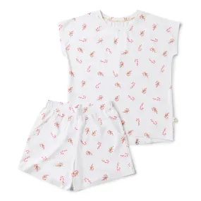 Snuggle Hunny Kids - Candy Cane Organic Womens PJ Set