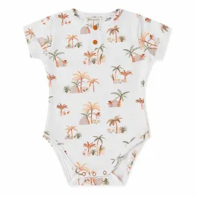 Snuggle Hunny Kids - Palm Springs Short Sleeve Organic Bodysuit