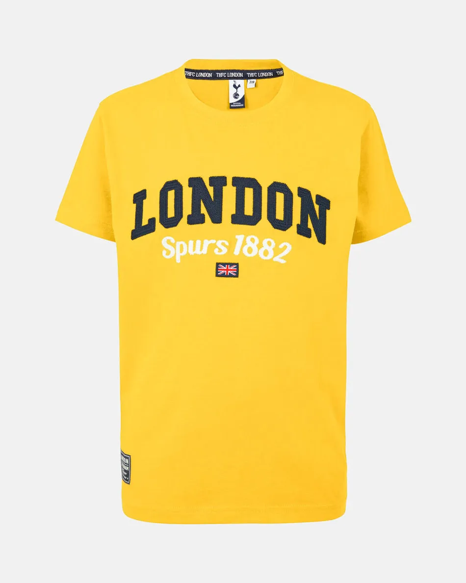 Spurs Kids London Varsity 1882 Yellow T-Shirt