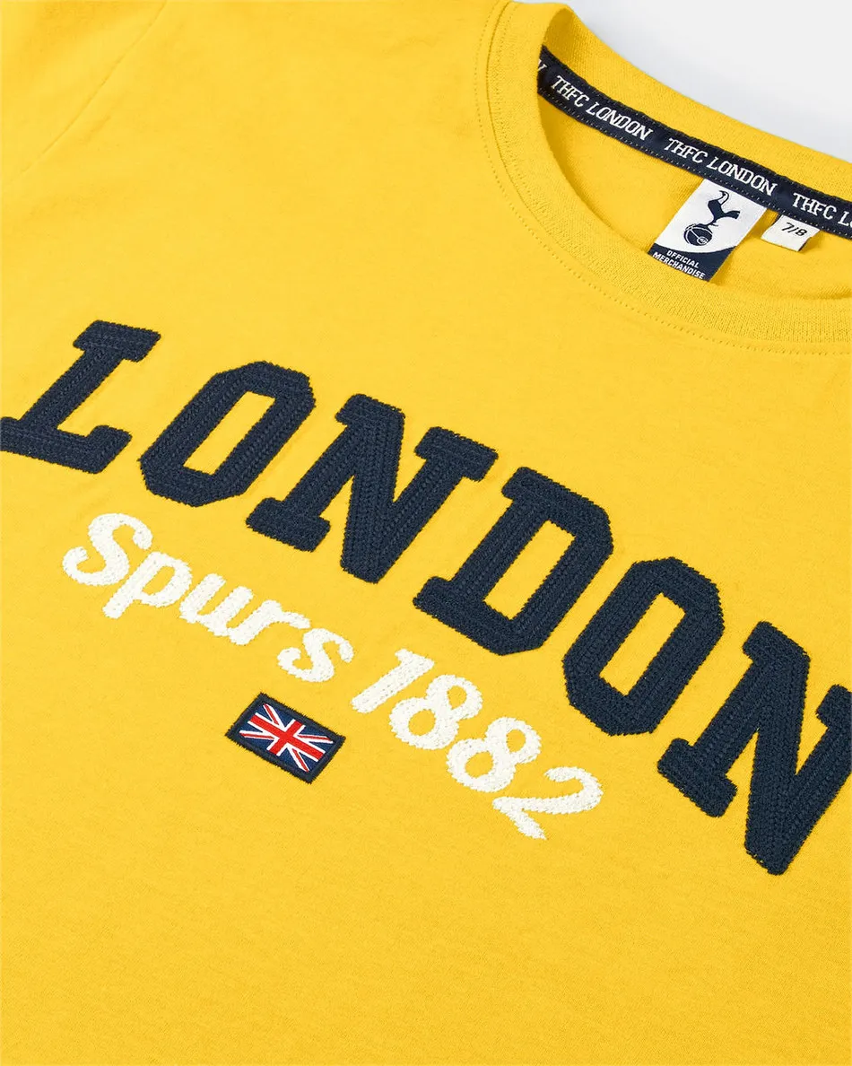 Spurs Kids London Varsity 1882 Yellow T-Shirt