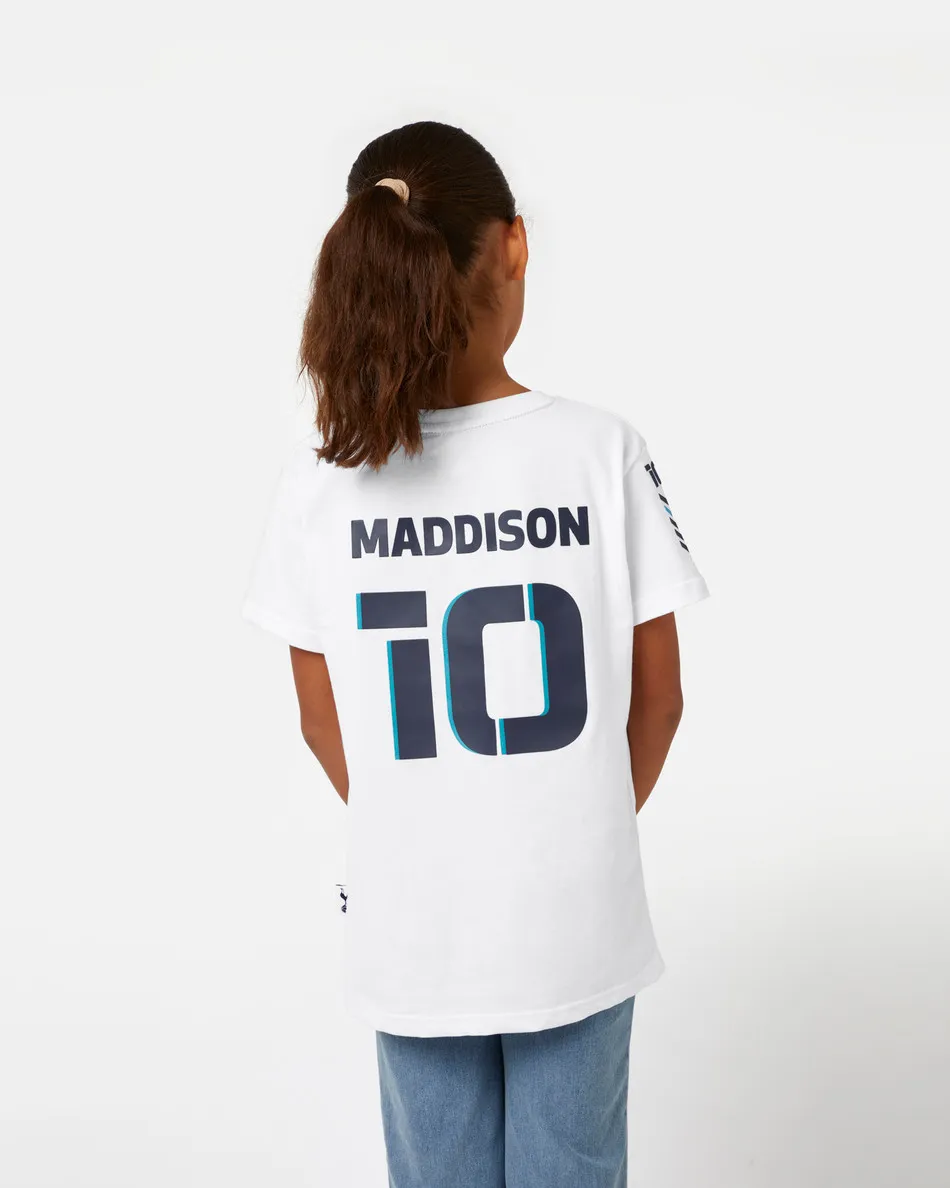 Spurs Kids Maddison White Number T-Shirt