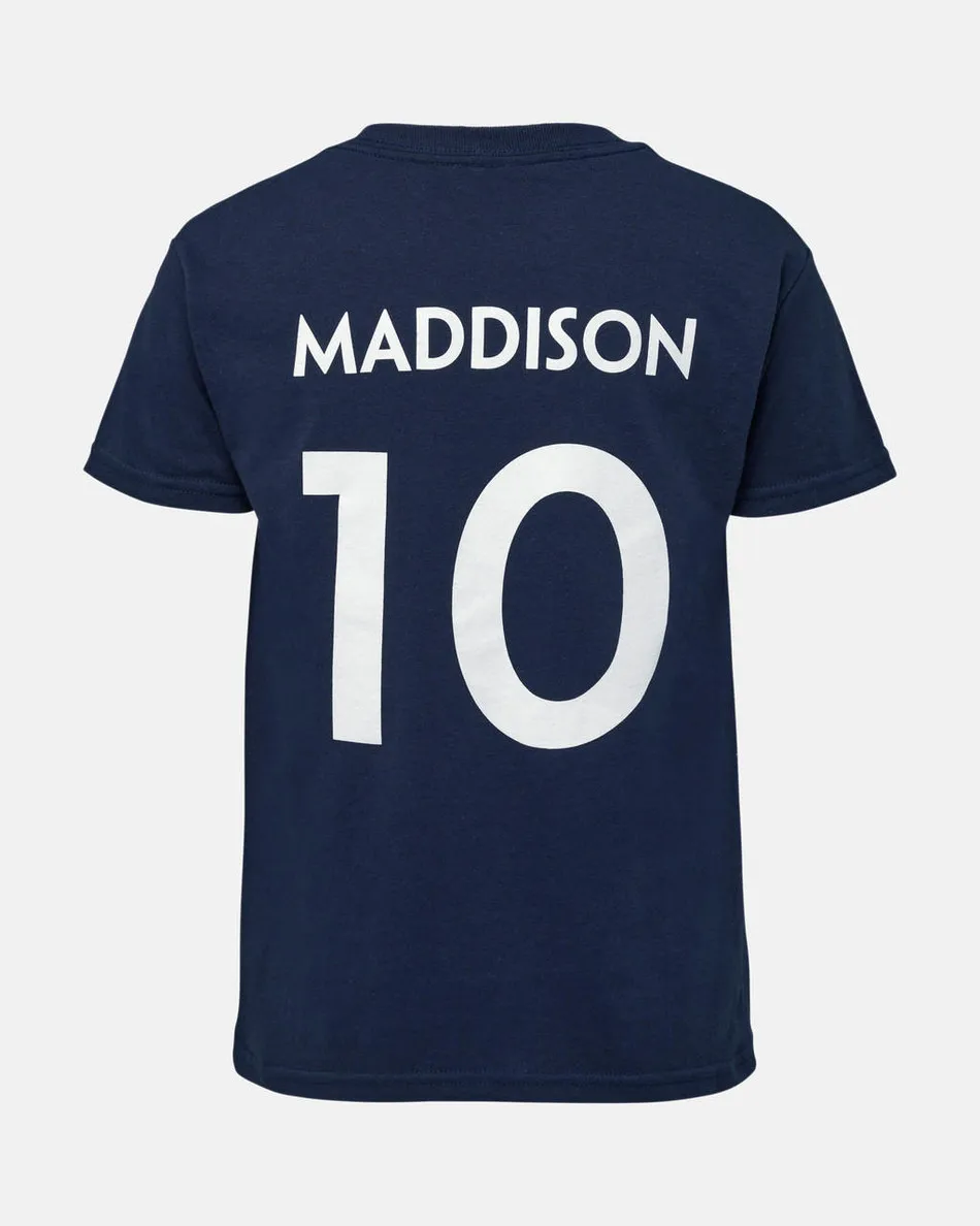 Spurs Kids Navy Maddison Number T-shirt