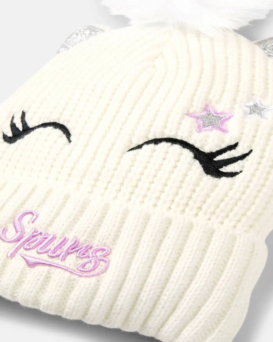 Spurs Kids Unicorn Beanie