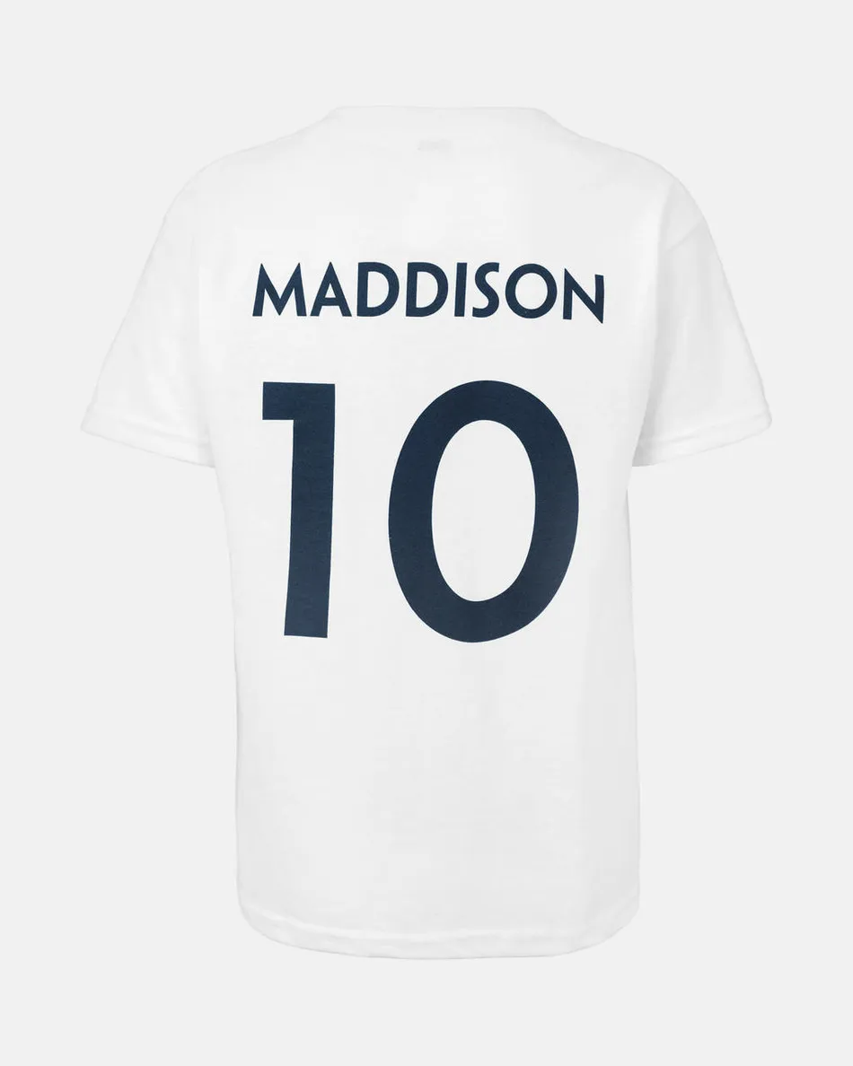 Spurs Kids White Maddison Player Number T-Shirt