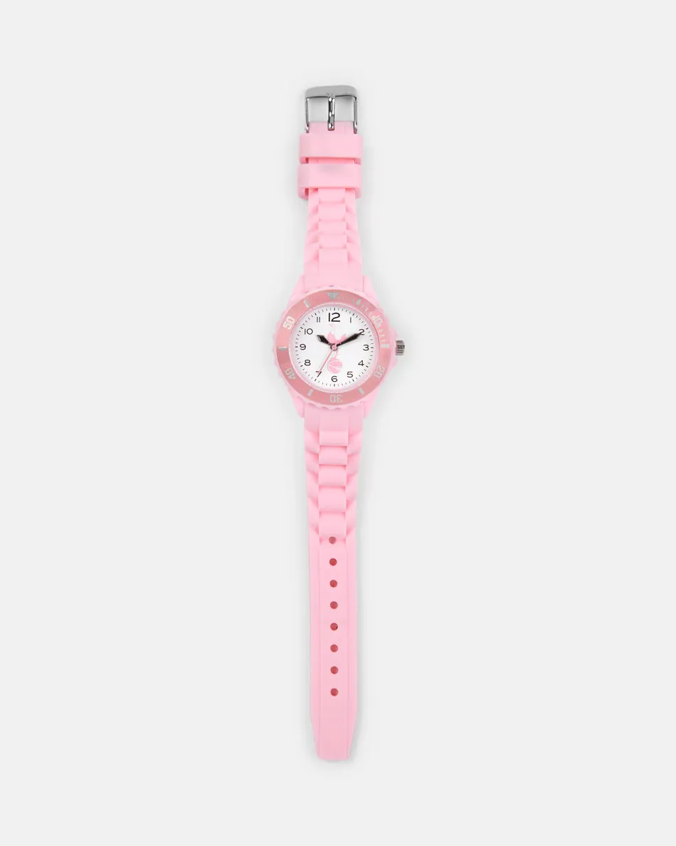 Spurs X Tikkers Kids Pink Crest Sports Watch