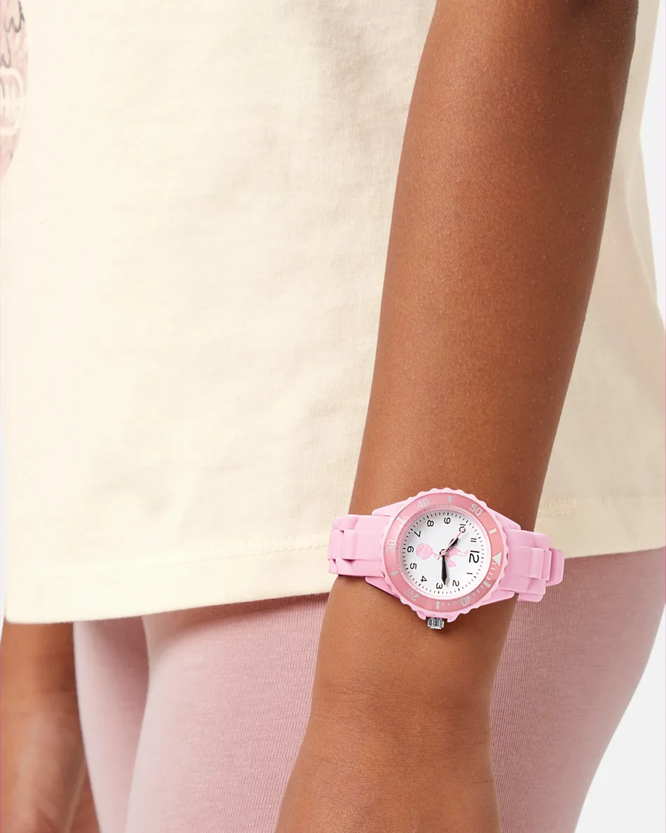 Spurs X Tikkers Kids Pink Crest Sports Watch