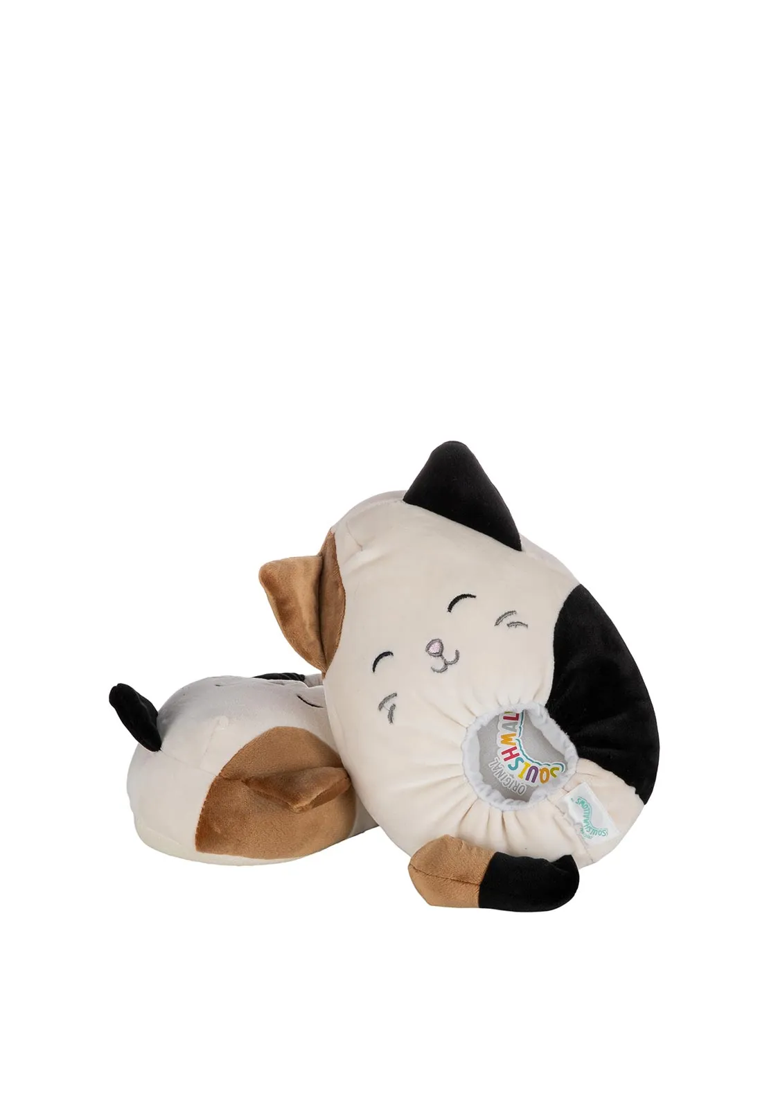 Squishmallow Kids Cam The Cat Slippers, White