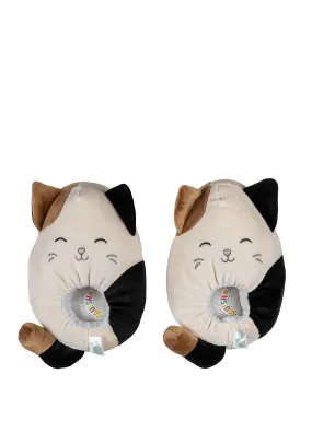 Squishmallow Kids Cam The Cat Slippers, White