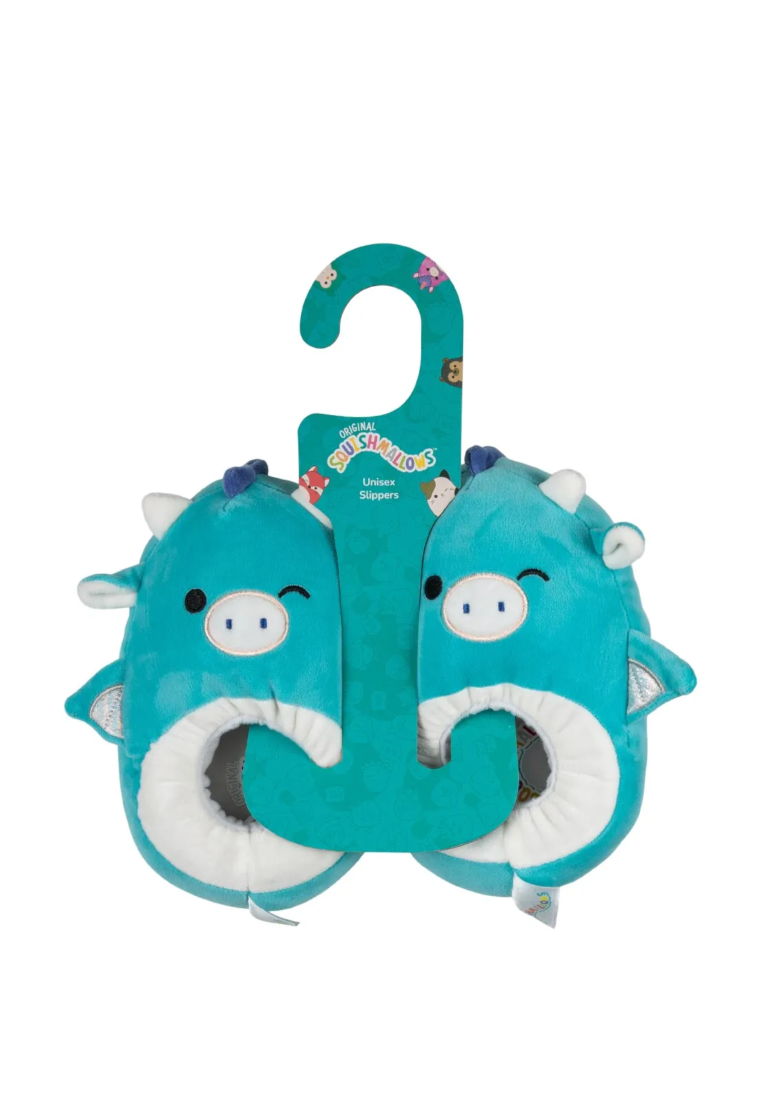 Squishmallow Kids Tatiana The Dragon Slippers, Blue