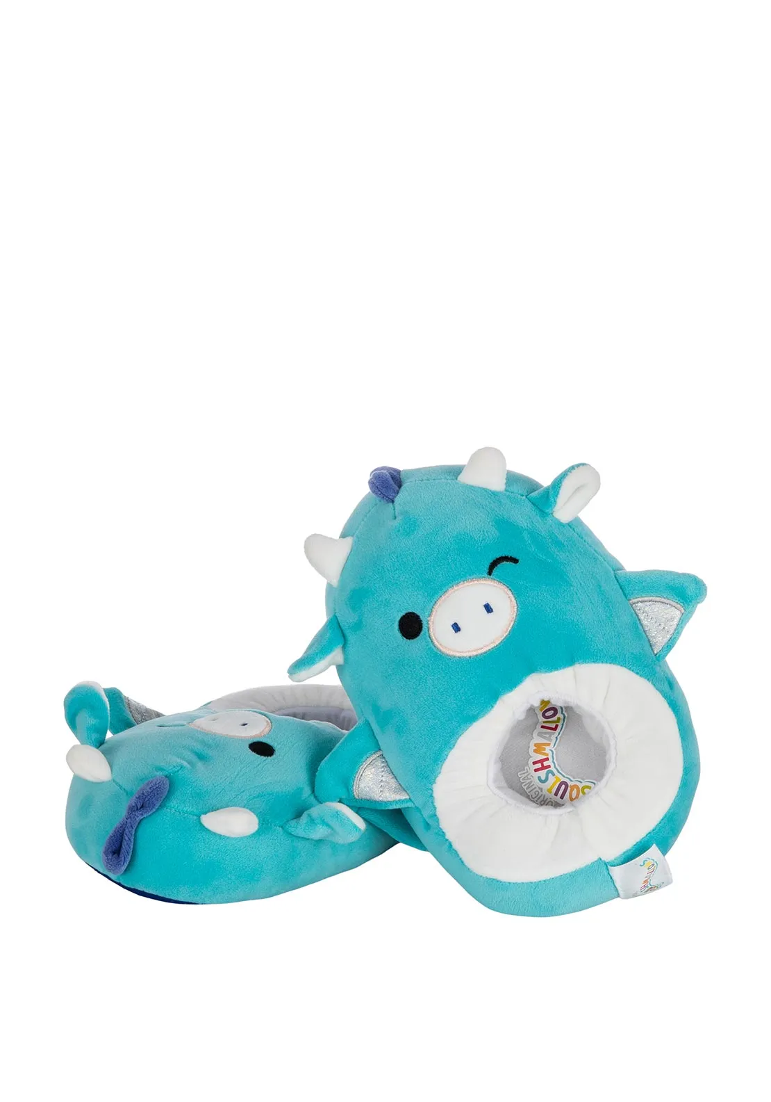 Squishmallow Kids Tatiana The Dragon Slippers, Blue