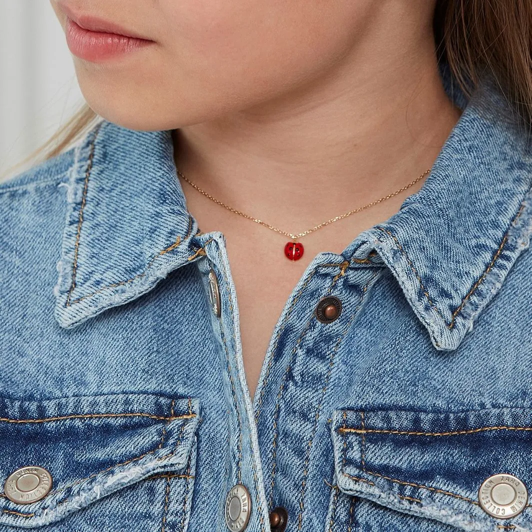 Kids Steel Ladybug Necklace by Edblad