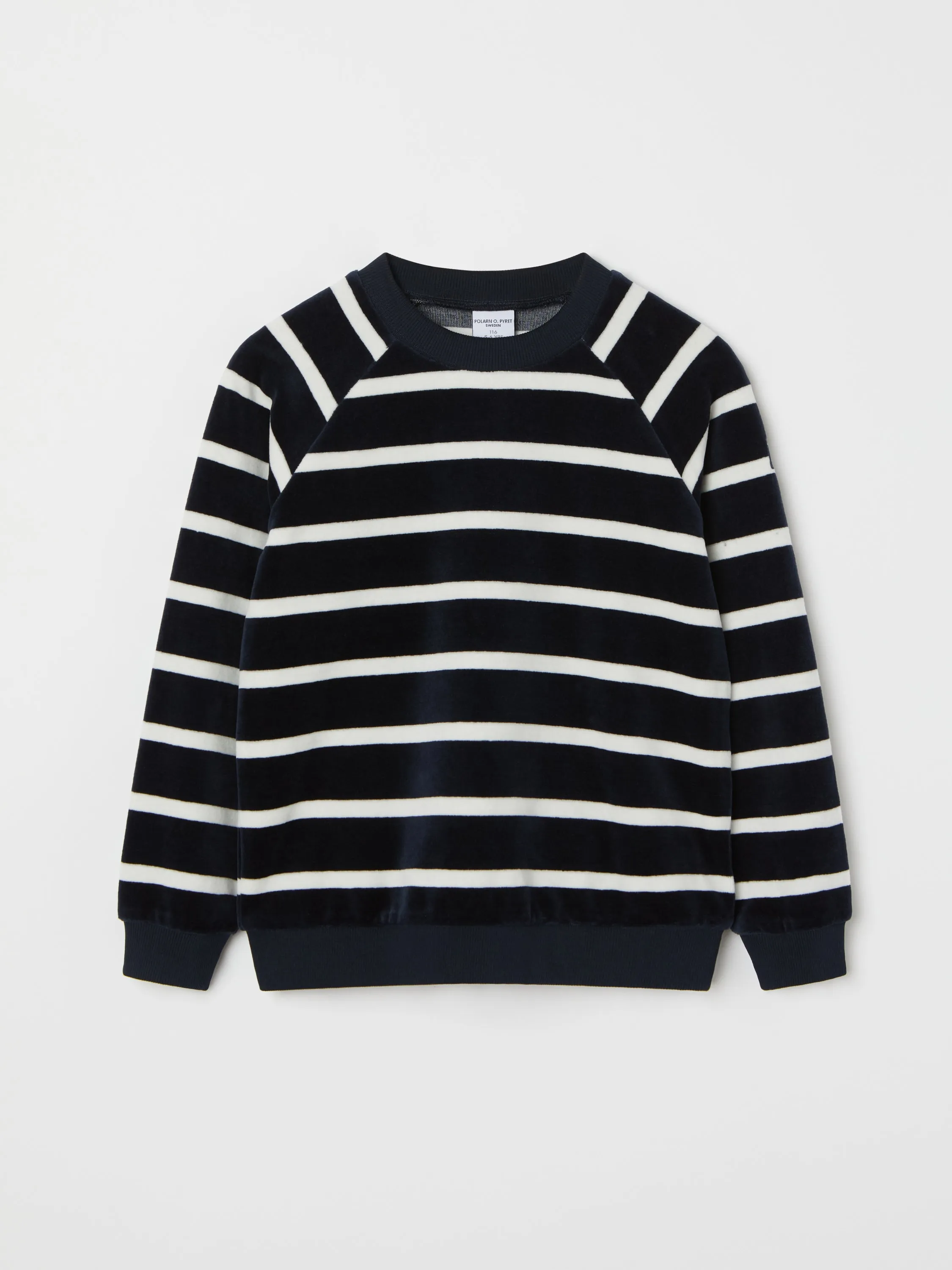 Striped Velour Kids Top