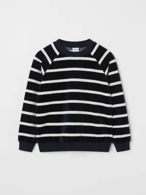 Striped Velour Kids Top