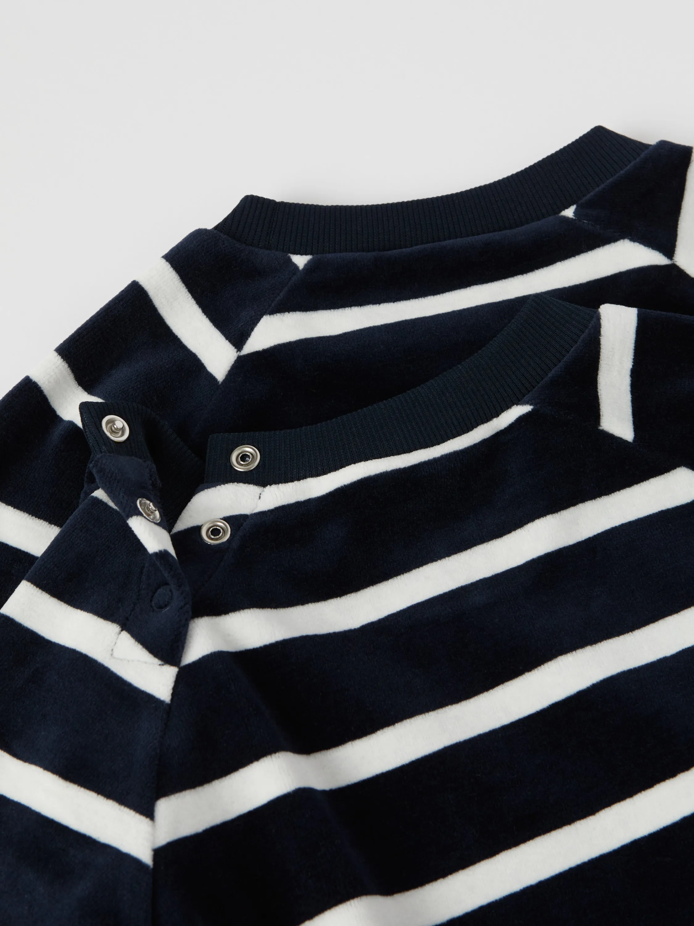 Striped Velour Kids Top