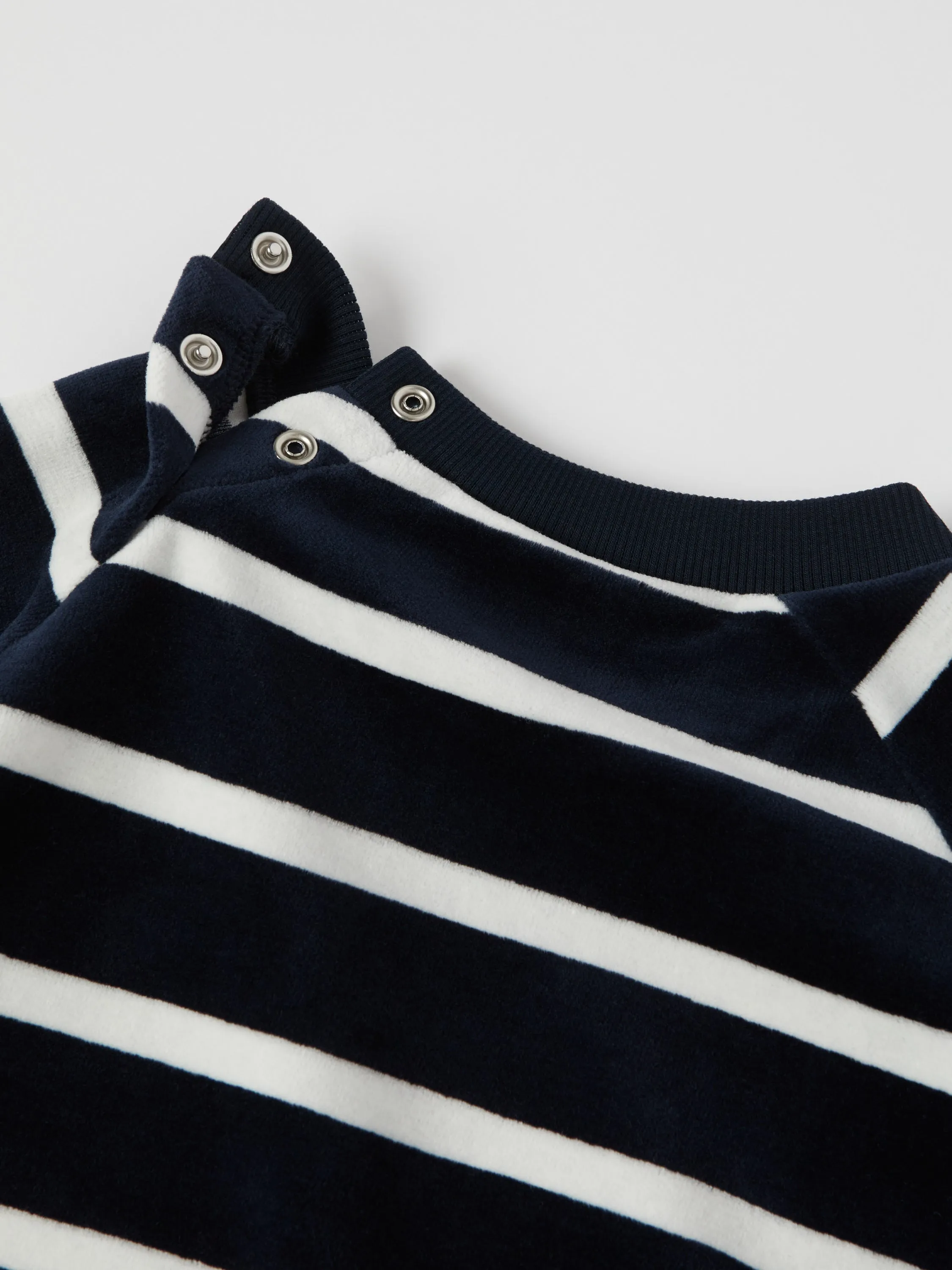 Striped Velour Kids Top