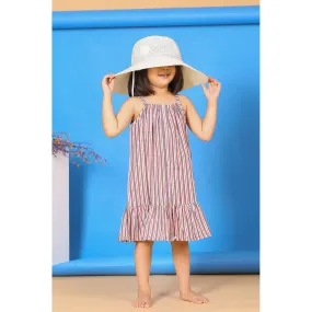 Stripes on Grey Kids Dress