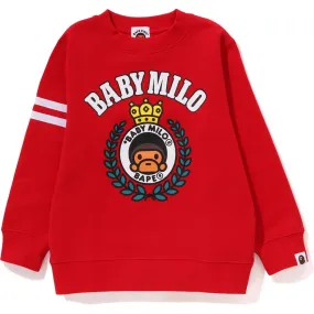 Kids' Crewneck with Baby Milo Emblem