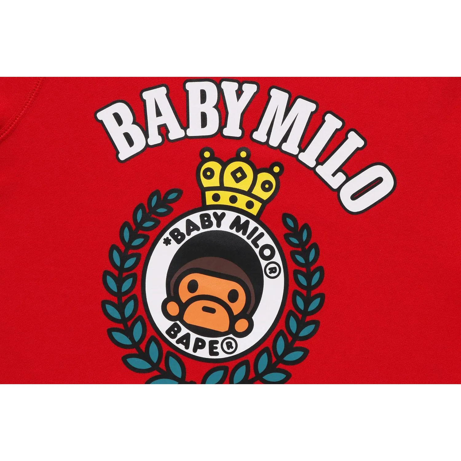 Kids' Crewneck with Baby Milo Emblem