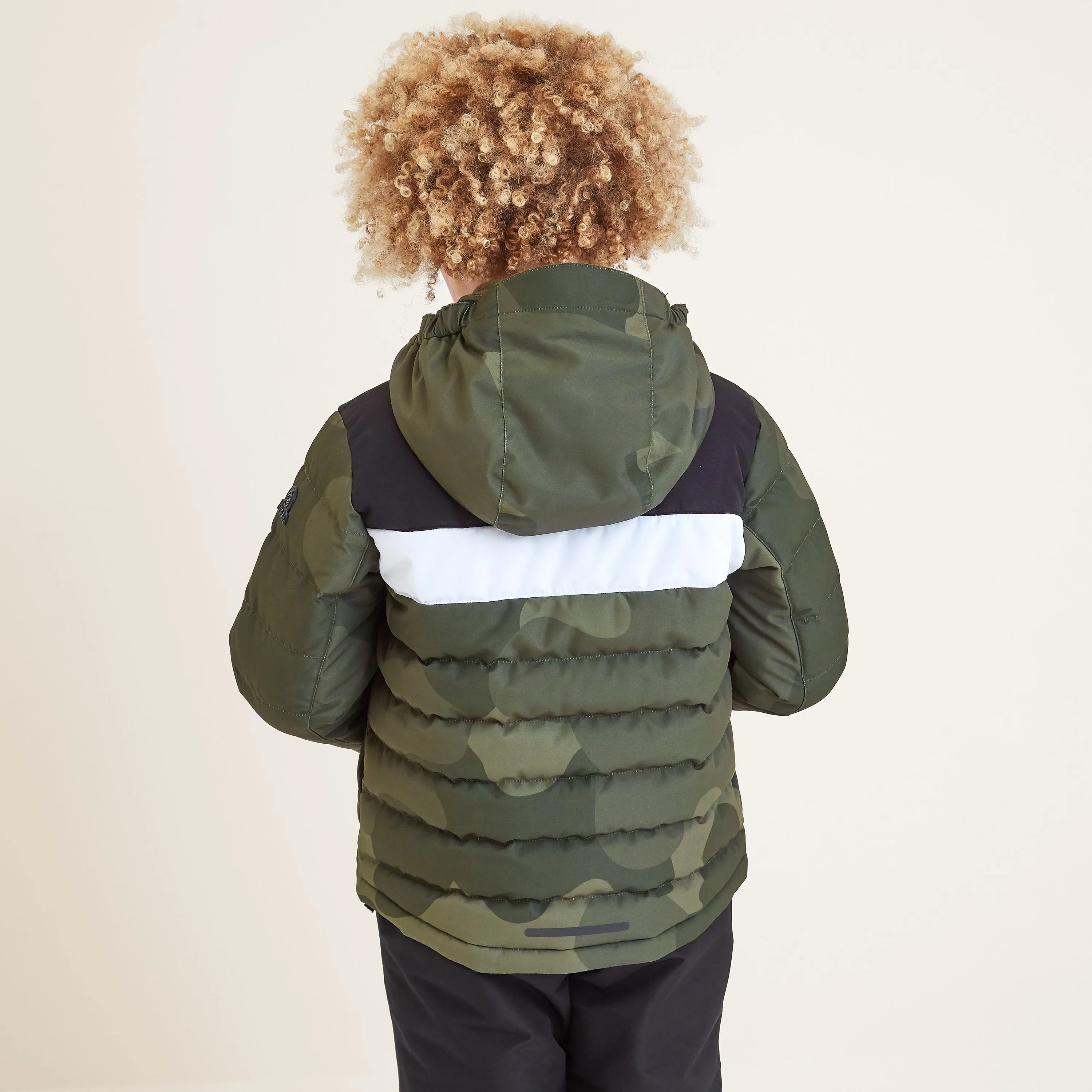 Swift Kids Ski Jacket - Khaki Pixel Camo/Black