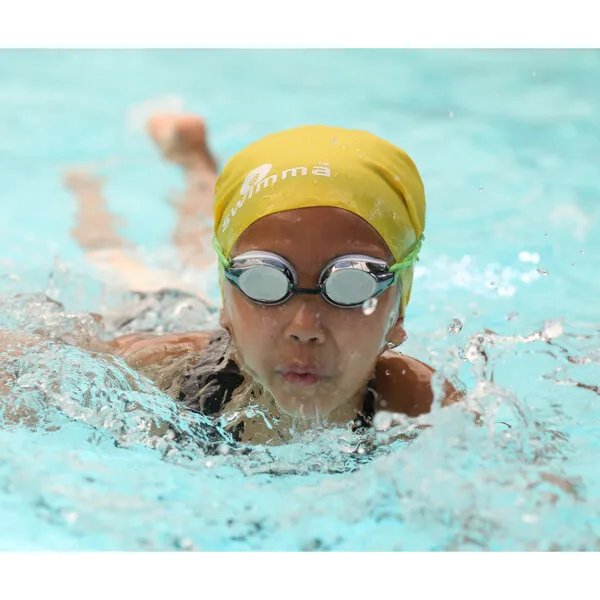 Swimma Afro-kids Swimcap, Yellow