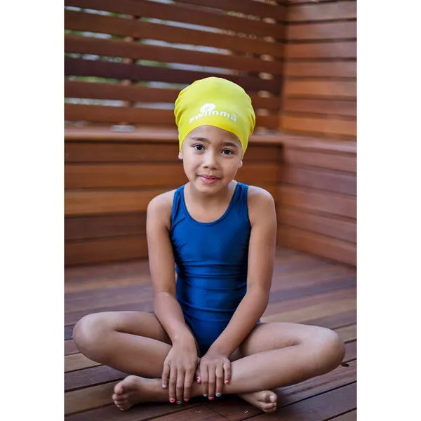 Swimma Afro-kids Swimcap, Yellow