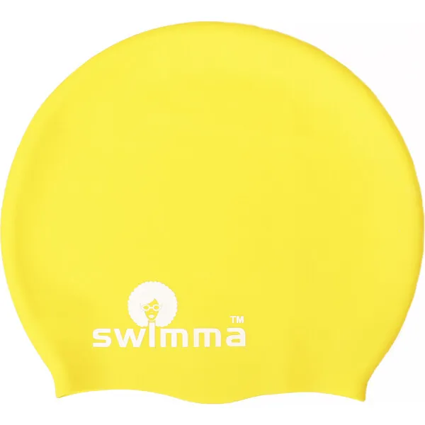 Swimma Afro-kids Swimcap, Yellow