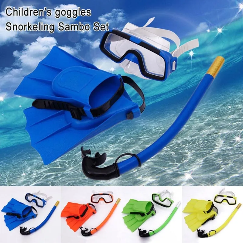 SWOKII Kids Swimming Flippers Snorkel Set