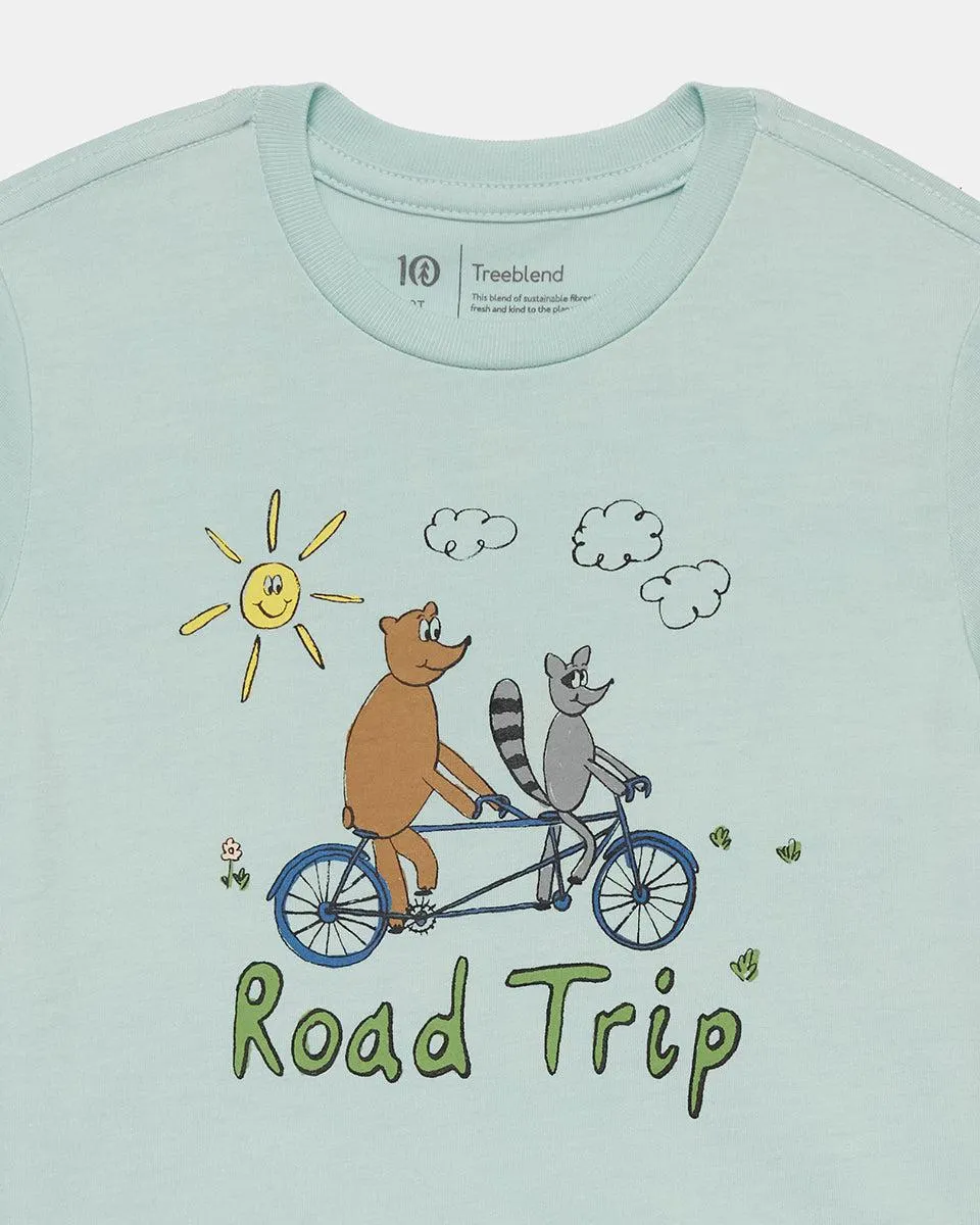 Kids Surf Spray Heather/Meadow Green Road Trip T-shirt