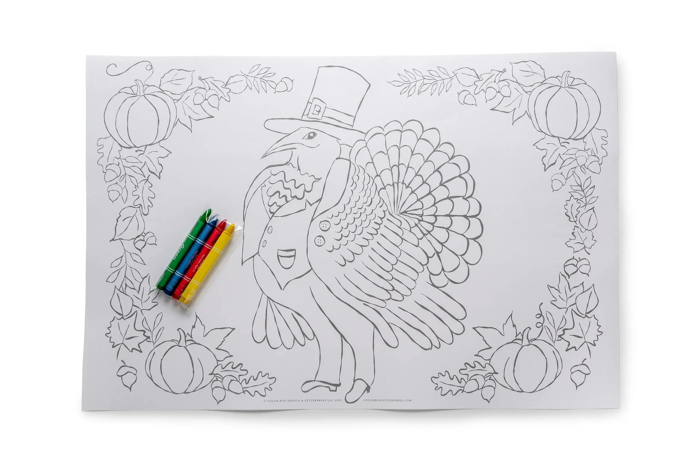 Thanksgiving Place Mats for Coloring