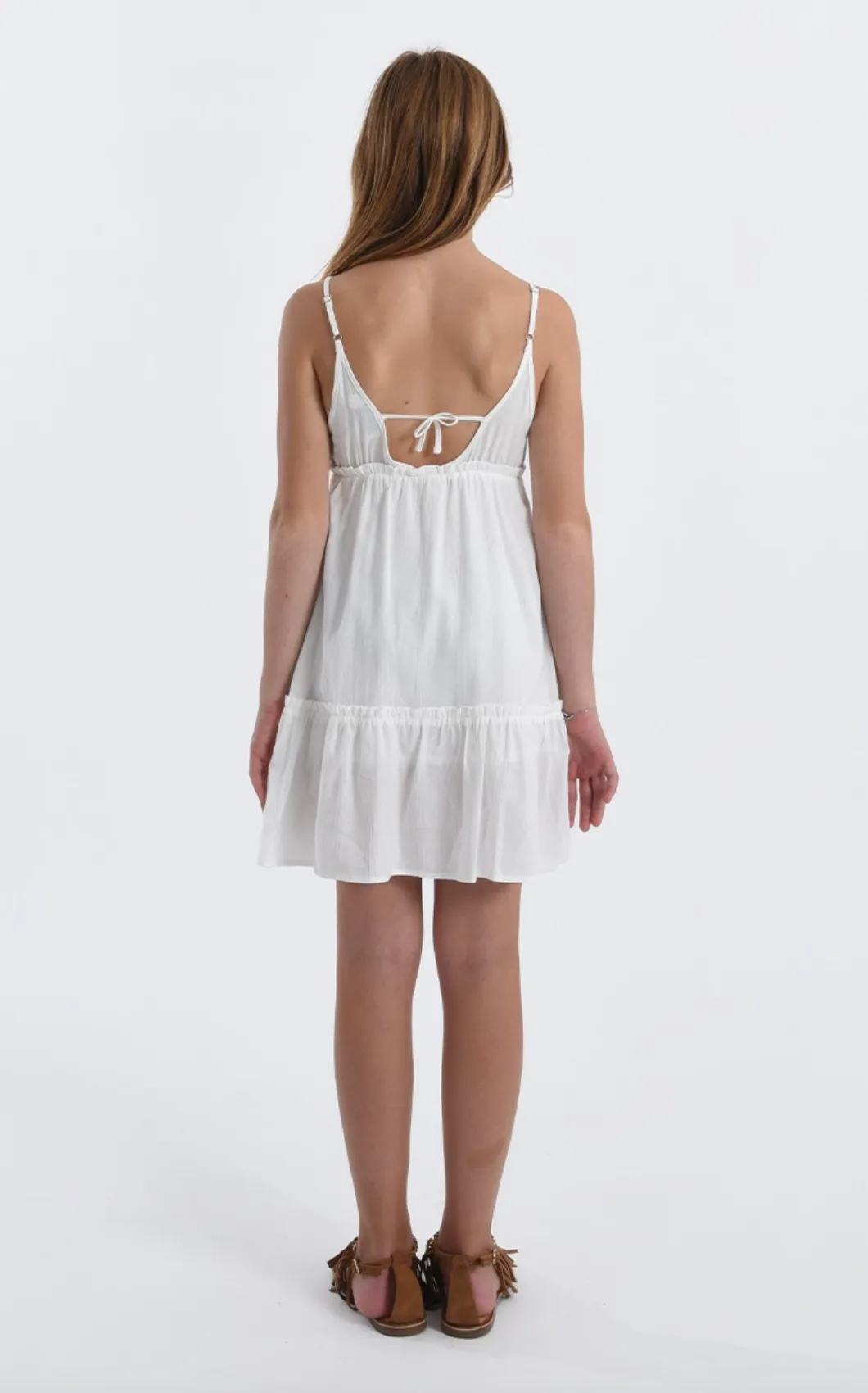 The Asana Dress - White - KIDS