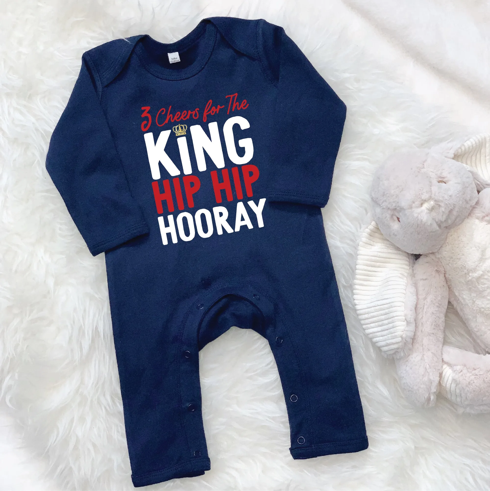 Three Cheers King Charles Coronation Kids/Baby Outfit