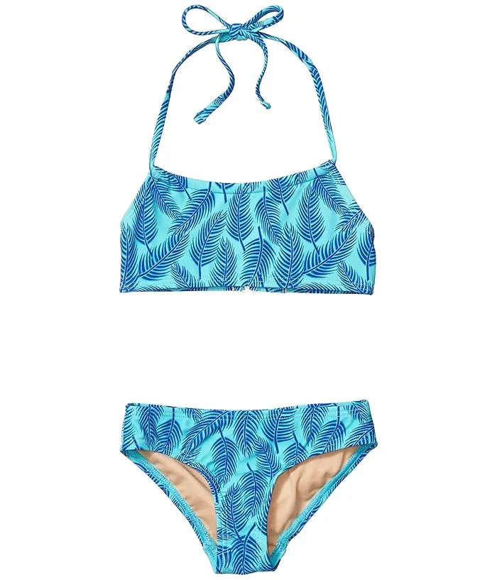 Toobydoo Aqua Palms Bandeau Bikini (Toddler/Little Kids/Big Kids)