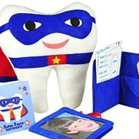 Bearington Collection Tooth Fairy Superhero Gift Set