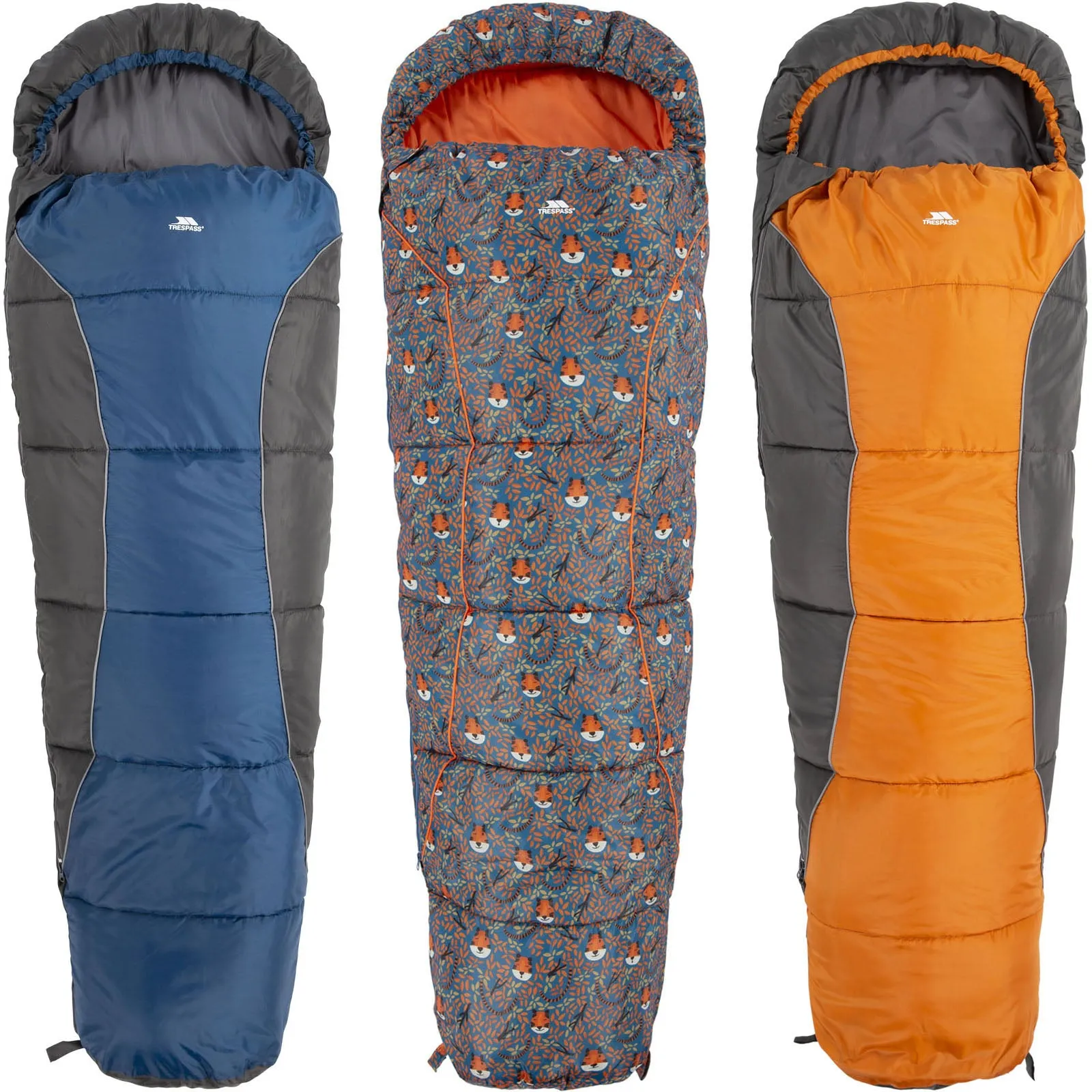 Trespass Kids Bunka 3 Season Camping Sleeping Bag