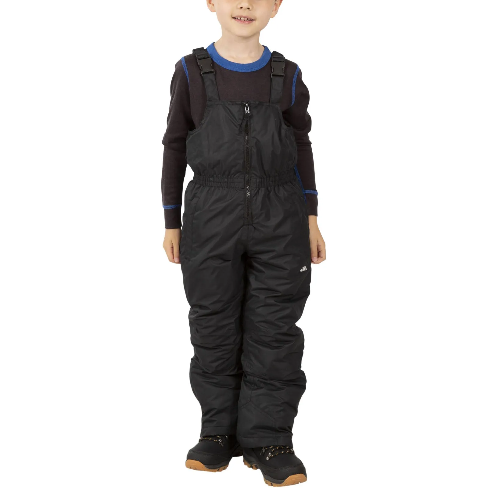 Trespass Kids Kalmar Waterproof Skiing Trousers - Black - 2-3 Yrs