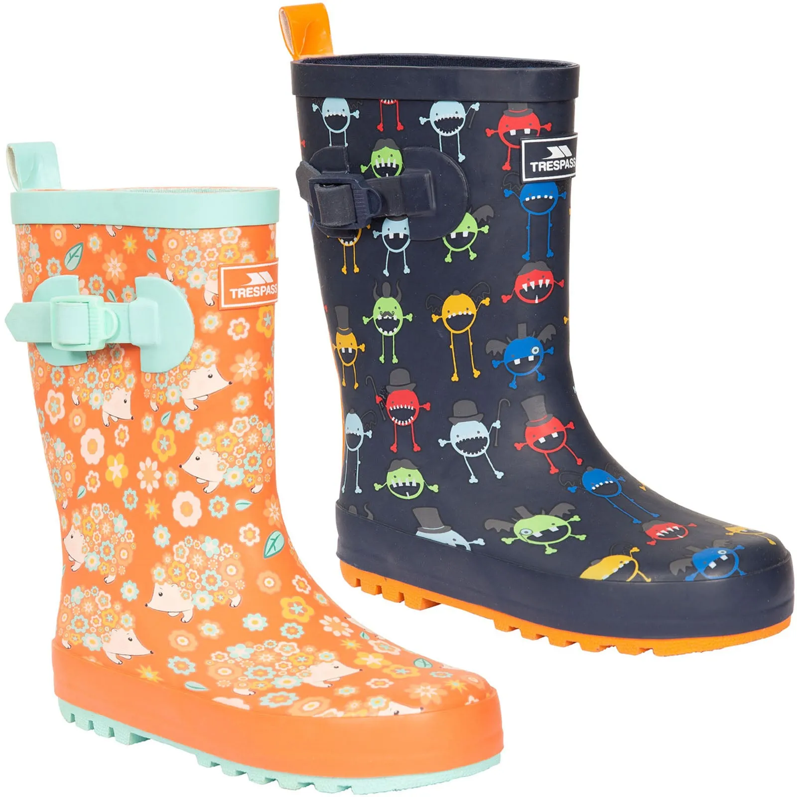 Trespass Kids Puddle Patterened Waterproof Wellies