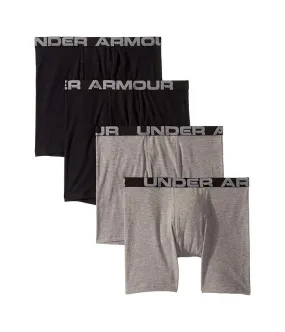 Under Armour Kids 4-Pack Core Cotton Boxer Set (Big Kids)