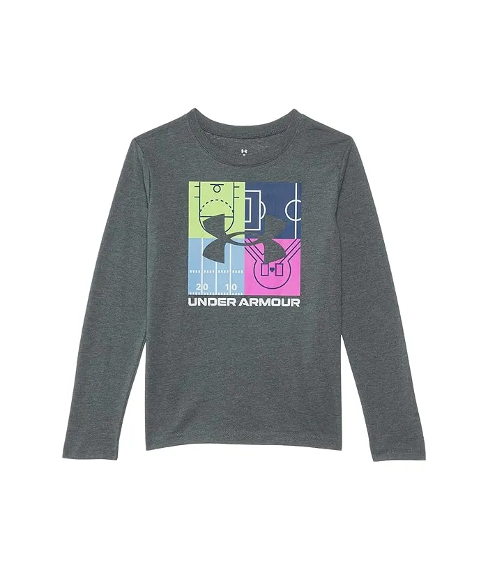 Under Armour Kids Ua Big Logo Multi Sport Long Sleeve Tee (Little Kids/Big Kids)