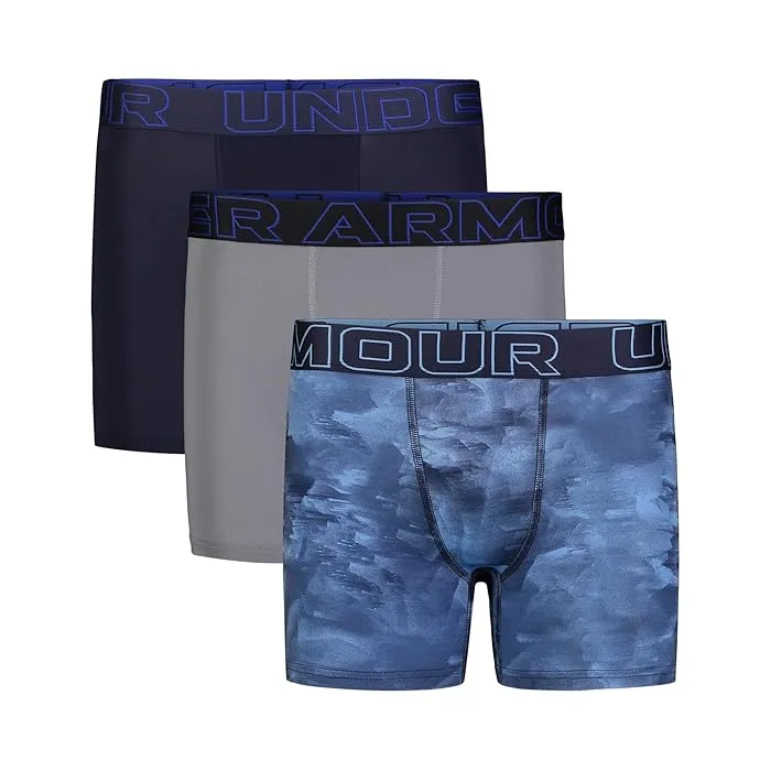 Under Armour Kids Under Armour Kids Performance Tech Prints 3-Pack Boxer Briefs (Big Kids)