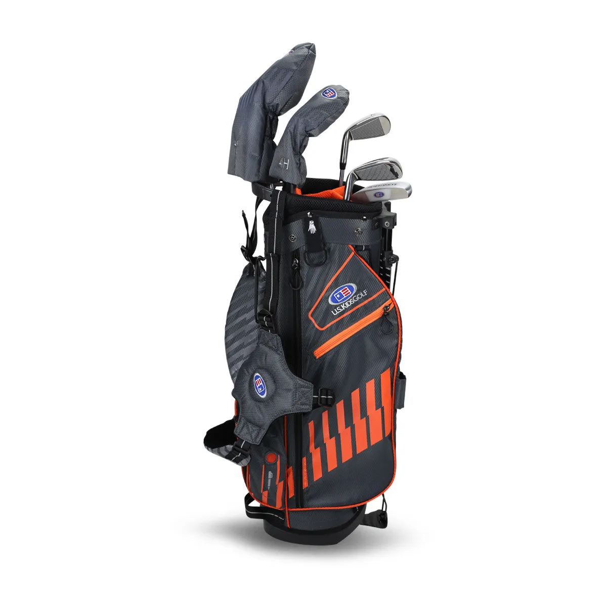 US Kids UL51-s Right-Handed 5 Club Stand Golf Set - Grey/Orange