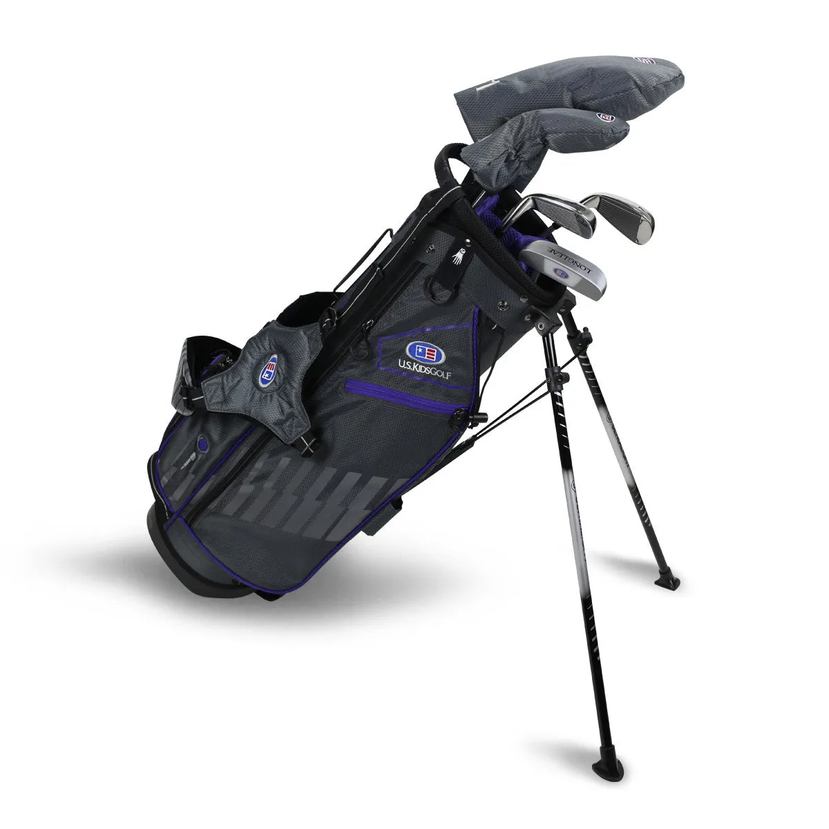 US Kids 5 Club Stand Set RH with Grey/Purple Bag (UL54-s Model)